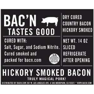 Bacn Tastes Good Hickory Smoked Bacon Grocery & Gourmet Food
