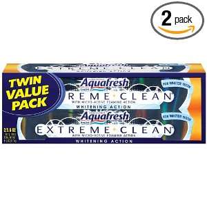  Aquafresh Twin Pack Extreme Clean Toothpaste, 11.2 Ounce 