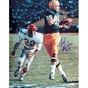  Max McGee Autographed/Hand Signed Green Bay Packers 16x20 