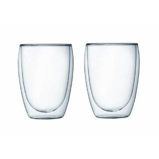Bodum Pavina 12 Ounce Double Wall Thermo Cooler/Beer Glass, Set of 2 