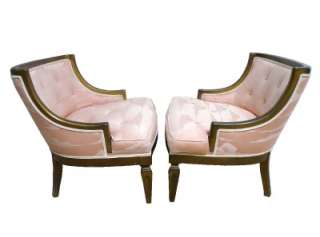 Fabulous Pair HOLLYWOOD REGENCY LOUNGE CHAIRS Mid Centur MONT HAINES 