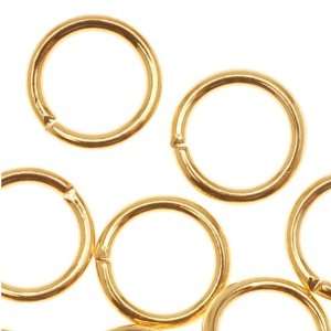  22K Gold Plated Open 7mm Jump Rings 19 Gauge (20) Arts 