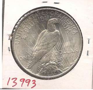 1927 D Peace Liberty Silver Dollar Choice Brilliant Uncirculated 