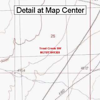   Map   Trout Creek SW, Utah (Folded/Waterproof)
