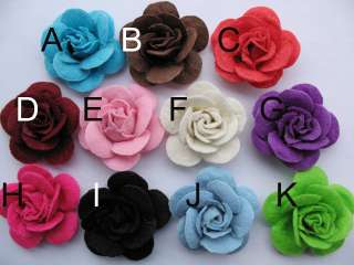 20 Felt Rose 4D Flower Applique/christmas/bow U PICK  
