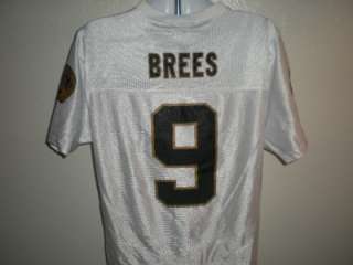 NEW IRREGULAR Drew Brees #9 New Orleans Saints WOMENS Large L White 