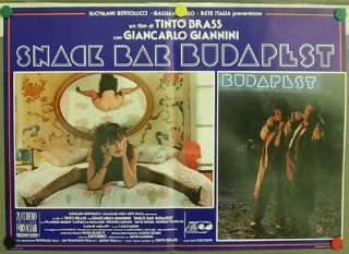 db13 SNACK BAR BUDAPEST TINTO BRASS 8 c/o POSTER ITALY  