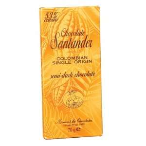 SANTANDER 53% Cocoa Bar 10 Count Grocery & Gourmet Food