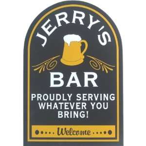 Personalized Proudly Serving Bar Sign 