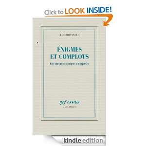   NRF Essais) (French Edition) Luc Boltanski  Kindle Store