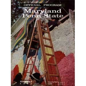  1961 Maryland Terrapins vs Penn State Nittany Lions 36 x 
