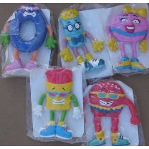   Set Of (5) Kid`s Meal Toys From Jack In The Box 1991 
