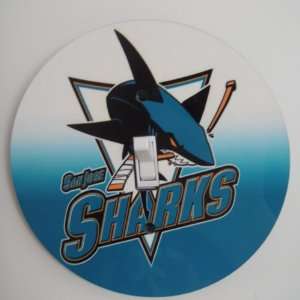  San Jose Sharks NHL Hockey Light switch Cover 5 Inch Round 