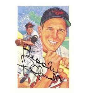  Brooks Robinson Autographed / Signed Post Card Everything 