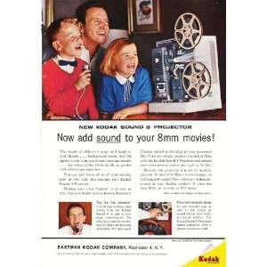  1961 Ad Kodak Sound 8 Projector Original Vintage Print Ad 