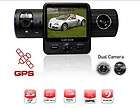 HD IR Dual Lens Dashboard Dash Camera Car DVR+GPS logger + GPS Sensor