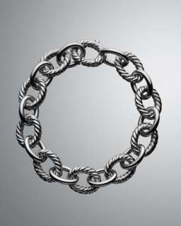 Large Silver Link Bracelet  