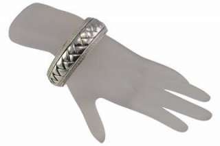 New Scott Kay Basket Weave Diamond Cuff Bracelet  