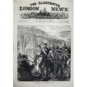  1874 Czar Visit England Emperor Dover War Army Print