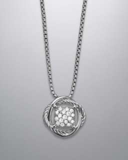 Silver Pave Diamond Pendant  