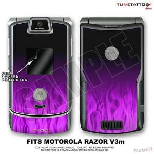  Razr V3m Fire Purple Tattoo Skin for Motorola Razor by 