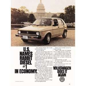 Print Ad 1979 Volkswagen Rabbit Washington Volkswagen  