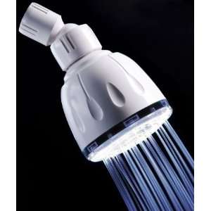   SH1010W Fixed White Showerhead with White LED