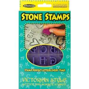  Stone Stamps Victorian Style Letters & Numbers