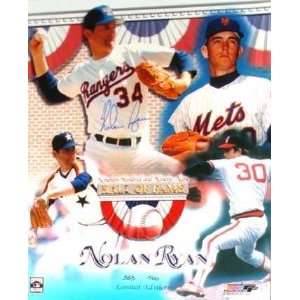   Mets, Angels, Astros, Rangers Hall of Fame Collage)