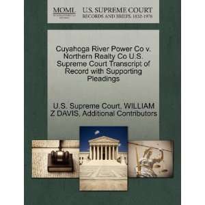   WILLIAM Z DAVIS, Additional Contributors, U.S. Supreme Court Books