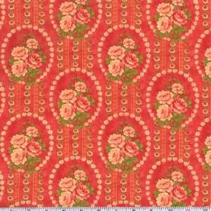   Portugal Victorian Coral Fabric By The Yard Arts, Crafts & Sewing