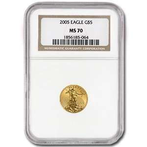  2005 (1/10 oz) Gold Eagles   MS 70 NGC 