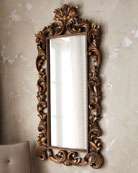 Lily White Baroque Mirror   