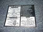 1970 CHEVROLET CHEVELLE TRUNK JACK INSTR DECAL   LATE P