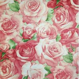 54 Wide Fabric American Beauty, Spring Bloomcraft Fabric By the 