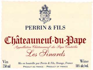 Perrin et Fils Chateauneuf du Pape Les Sinards 2003 