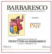 Produttori del Barbaresco Paje Riserva Barbaresco 2005 