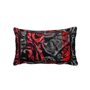  Red Rose Heads Throw Pillow