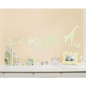  Little Boutique Flocked Decal  Safari Animal Baby