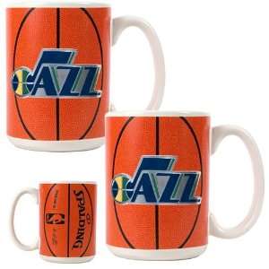 Utah Jazz 2pc Ceramic Gameball Mug Set   Primary Logo  