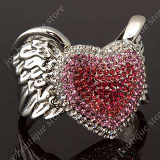   Swarovski crystal rhinestone Angel Wing fashion jewelry cuff bracelets