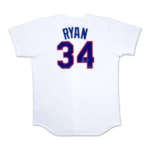  Texas Rangers Nolan Ryan Autographed Home/White Jersey 