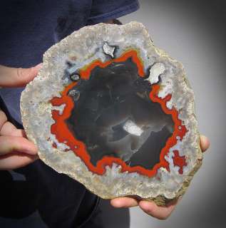 Lb Orange Red Banded Agate, Kentucky  