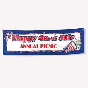 com Personalized Happy 4th Of July Banner   Small   Party Decorations 
