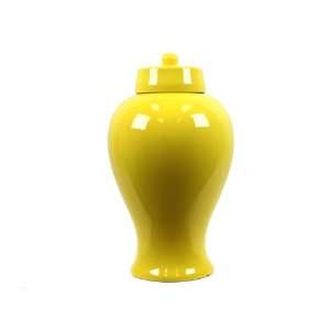  UTC 21076 Yellow Ceramic Jar with Lid