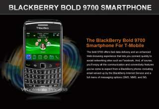 NEW BLACKBERRY Bold 9700 3G GPS WIFI AT&T T MOB. PHONE 843163049796 