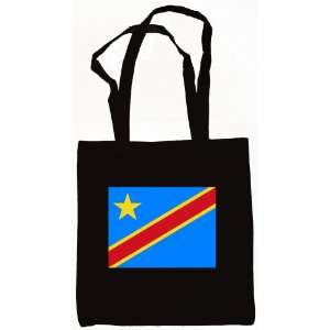   Democratic Republic of the Congo Flag Tote Bag Black 