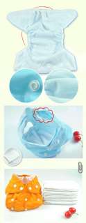   Reusable Washable Baby Cloth Diaper Nappy /insert/ safty pin  