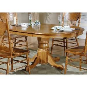  Nostalgia Oval Pedestal Dining Table by Liberty   Medium Oak 