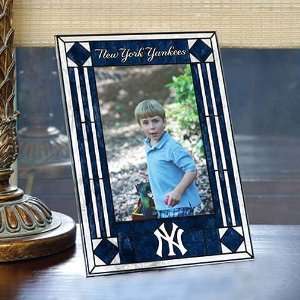  New York Yankees Art Glass Picture Frame Sports 